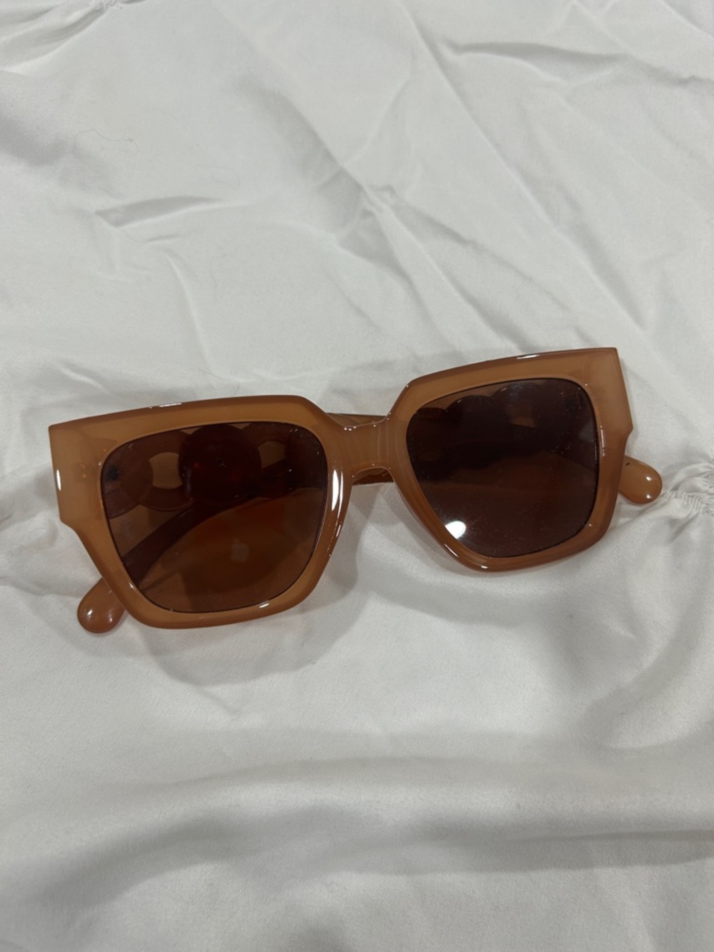 Brown Square Frame Women's Sunglasses